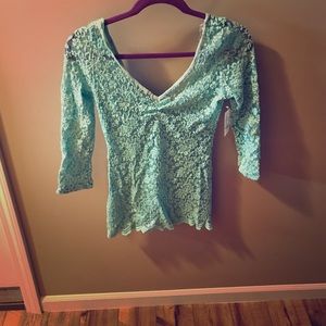 Lacey Blue Floral Top