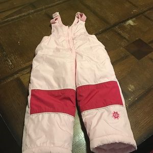 Pink 24 mos snow pants
