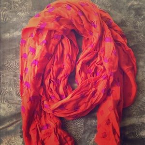Elephant patterned scarf