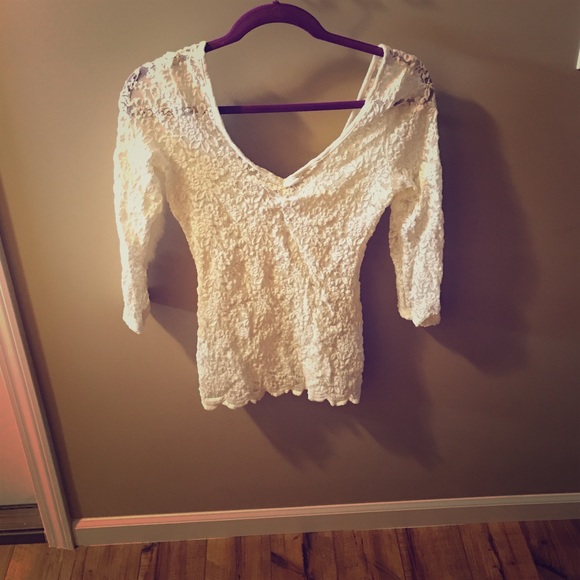 Lacey White Floral Top