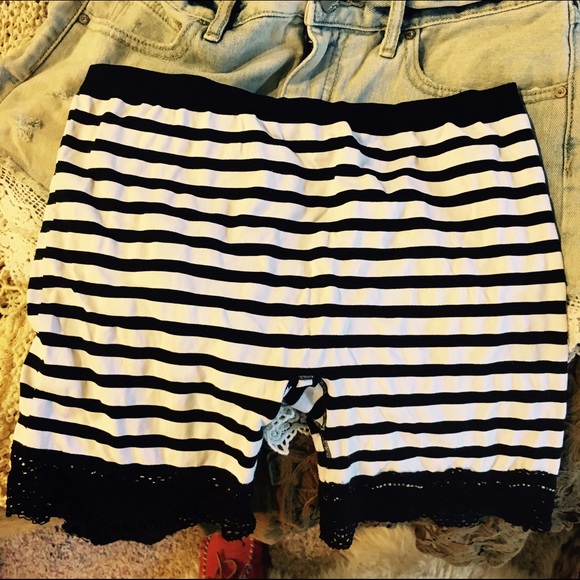 FP Intimately Striped Bike Shorts (M/L)