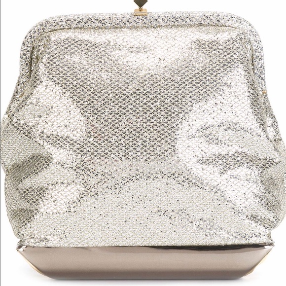 Jimmy Choo Carlie Champagne Clutch - Picture 1 of 8