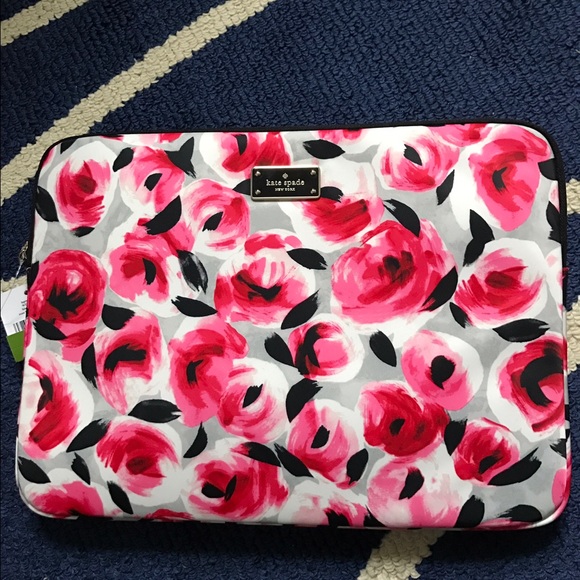 kate spade Bags Kate Spade Blake Avenue Roses Laptop Case Nwt