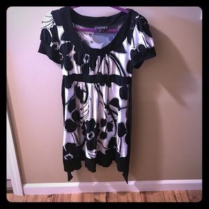 Black & White Floral Dress