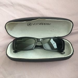 Authentic Von Zipper Philo black sunglasses