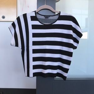Theory Combination stripe top