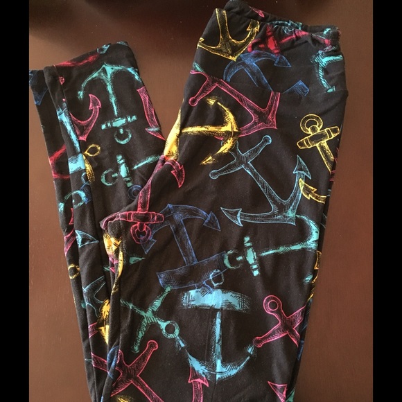 LULAROE OS Anchor leggíngs- NWOT One Size