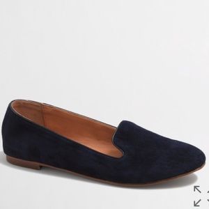 J.Crew Navy Suede Loafers