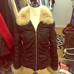 Fox Fur Trim Puffer