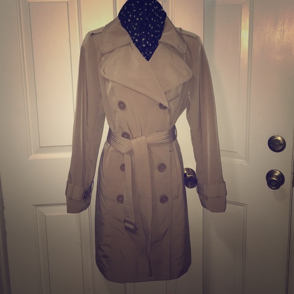 Classic khaki trench coat
