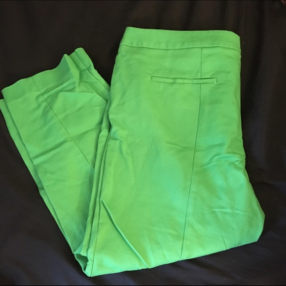 Capris Trouser Pants - Kelly Green