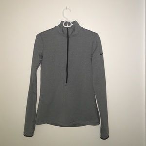 Grey Nike Pro Half Zip