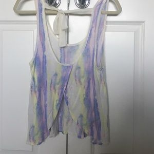Urban outfitters Open back tank top bow detail