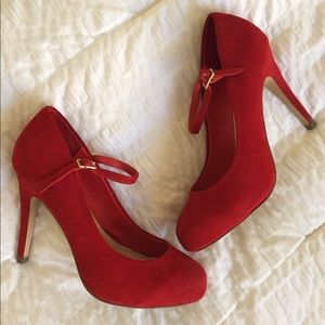 Red Mary Jane Heels