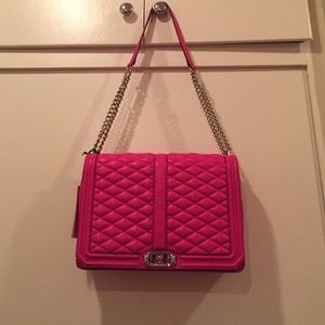 Large hot pink Rebecca Minkoff bag!