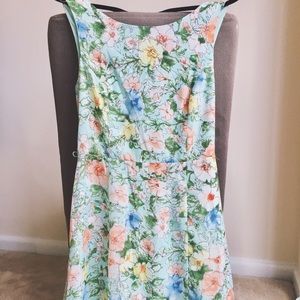 Watercolor Floral Vintage Inspired dress