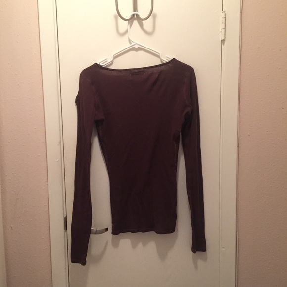 Stunning brown a&f long sleeve top, sz. M - Picture 2 of 4