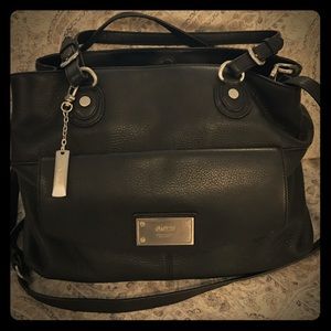 Black DKNY leather tote bag. Authentic.