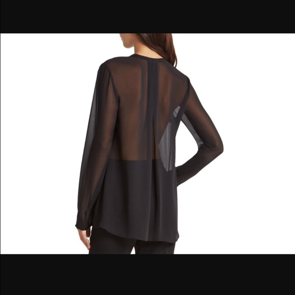 BCBGeneration sheer pleat shirt - Picture 3 of 4