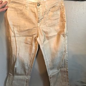 Ultra skinny shiny jeans