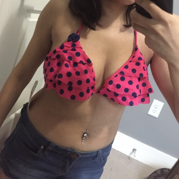 Bikini blue polka dots