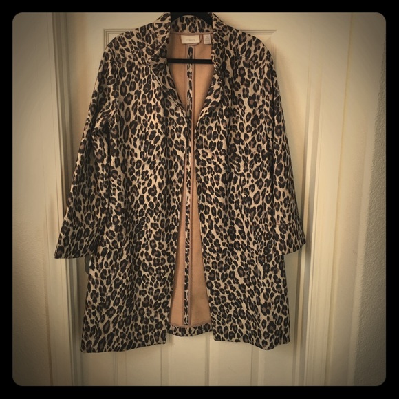 Leopard print Duster Jacket from Chico's!