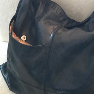 Hobo Black Leather Bag