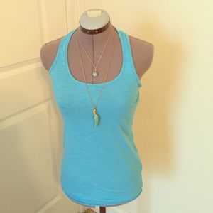Turquoise blue dELiAs tank top