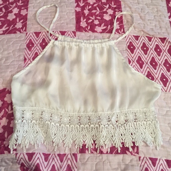 Silk crotchet XS/S top - Picture 1 of 3