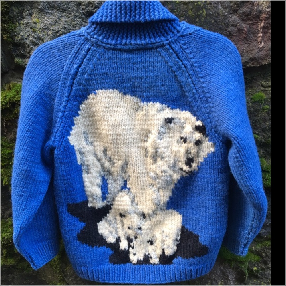 Vintage 1960s Handmade Polar Bear Jacket