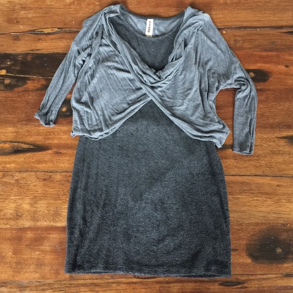 Anthropologie Amadi grey dress