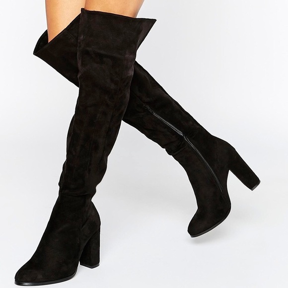ASOS (Daisy Street) black over the knee boots