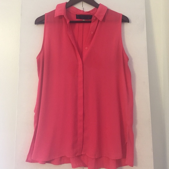 Hot pink sleeveless top