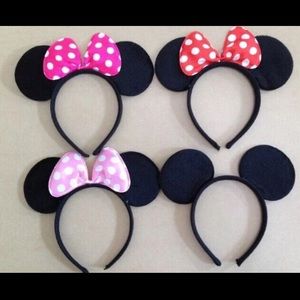 4pcs Mickey Mouse Ears Headband/Minnie Mouse Ears