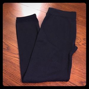 Black fleece lined leggings