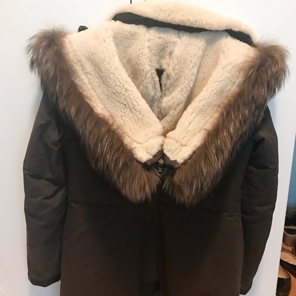 Mackage Jackets & Coats - Mackage Freja Coat in Moss, Shearling, Fur Trim, S Mackage Jackets & Coats - Mackage Freja Coat in Moss, Shearling, Fur Trim, S
