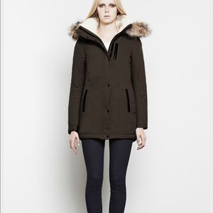 Mackage Jackets & Coats - Mackage Freja Coat in Moss, Shearling, Fur Trim, S Mackage Jackets & Coats - Mackage Freja Coat in Moss, Shearling, Fur Trim, S