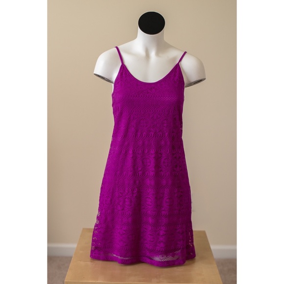 macy's fuschia dress