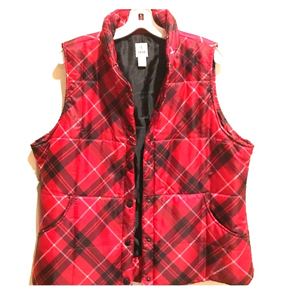 NWOT Izod women's plaid vest