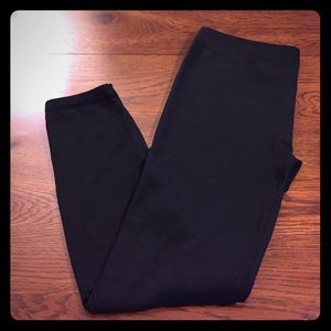Black fleece lined leggings