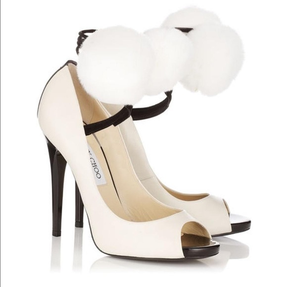 Jimmy Choos Faxon Off White Open Toe: Limited Edition - Picture 1 of 14