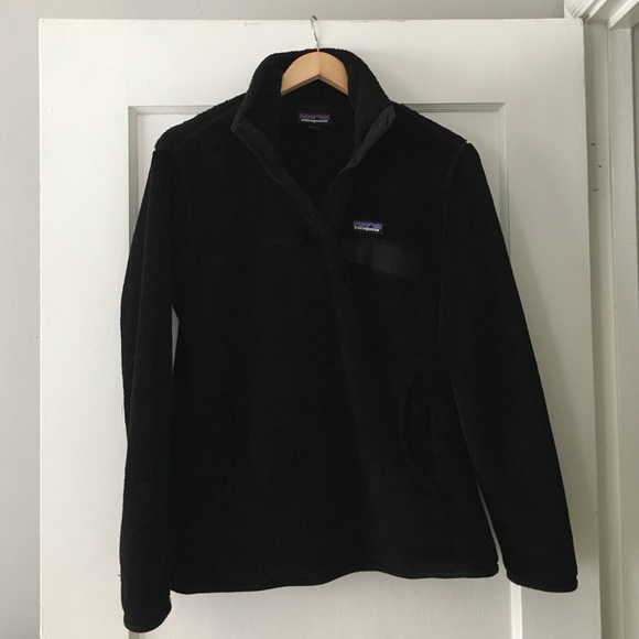 Patagonia W Re-Tool Snap-T Pullover Fleece, Black