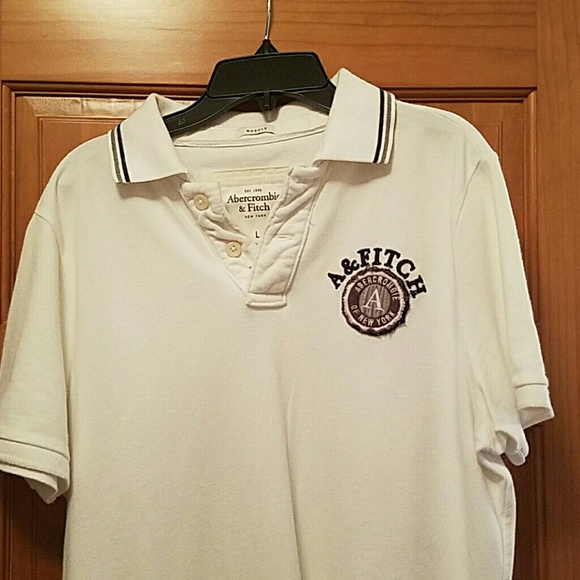 White Polo shirt Abercrombie and Fitch