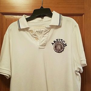 White Polo shirt Abercrombie and Fitch