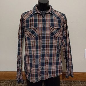 Patagonia Classy Earthy Tone Plaid Shirt