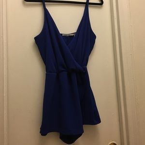 A royal blue romper