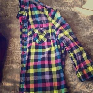 Arizona plaid button up