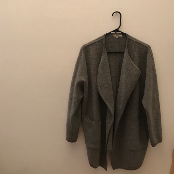 Drapey cocoon Madewell sweater coat grey XS/S