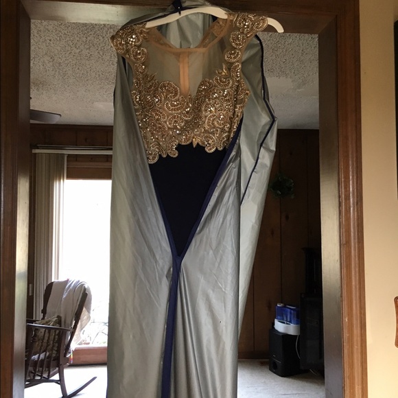GORG GOLD PROM DRESS
