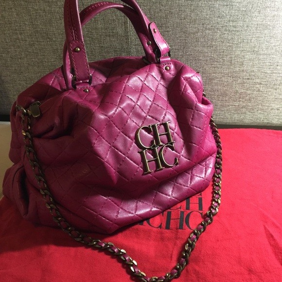 CAROLINA HERRERA Fucsia Satchel Bag